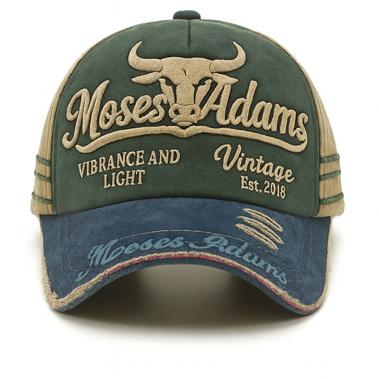 Moses Adams cowboy embroidery cap